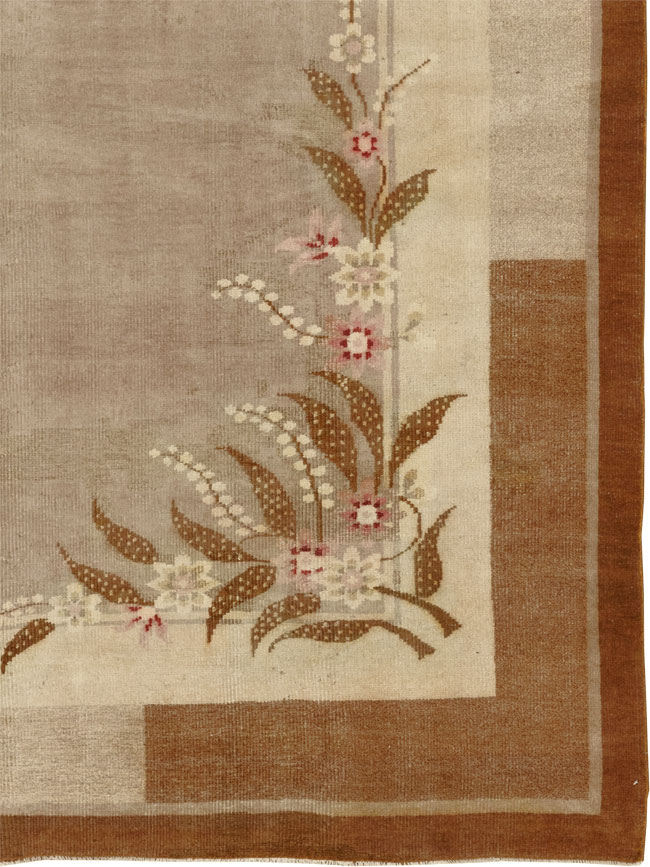 Vintage Indian Art Deco Room Size Carpet, No.33576 - Gss