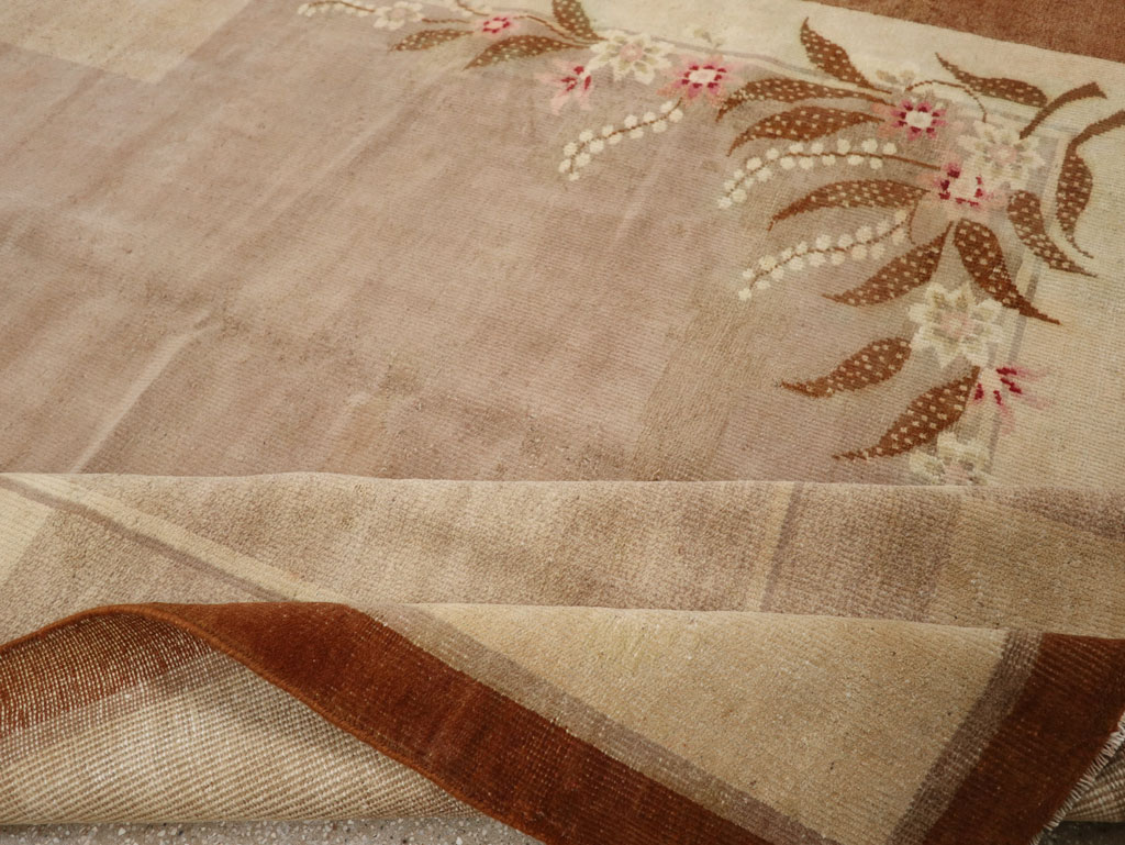 Vintage Indian Art Deco Room Size Carpet, No.33576 - Gss