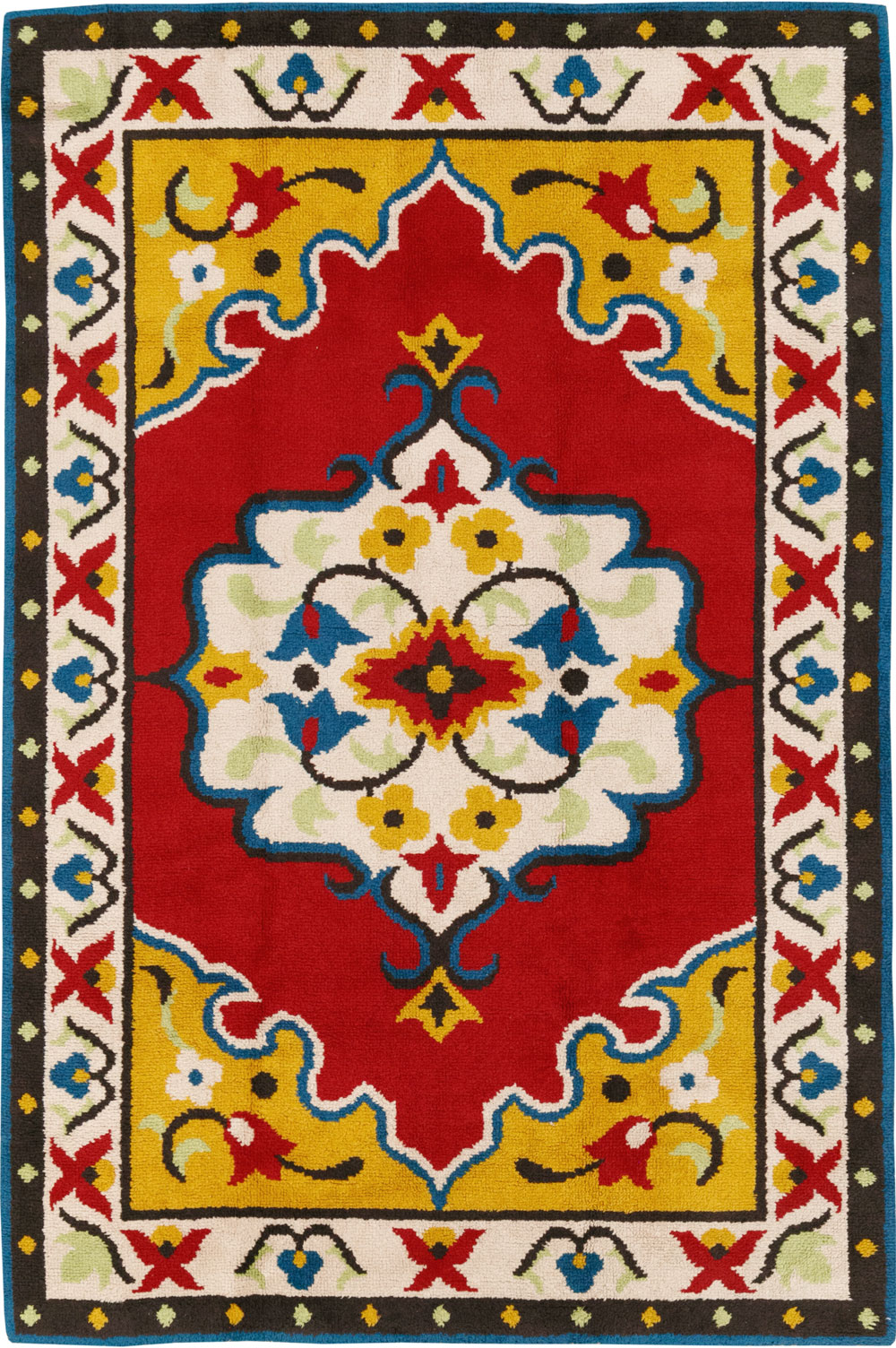 Vintage European Accent Rug, No.33579 - Gss