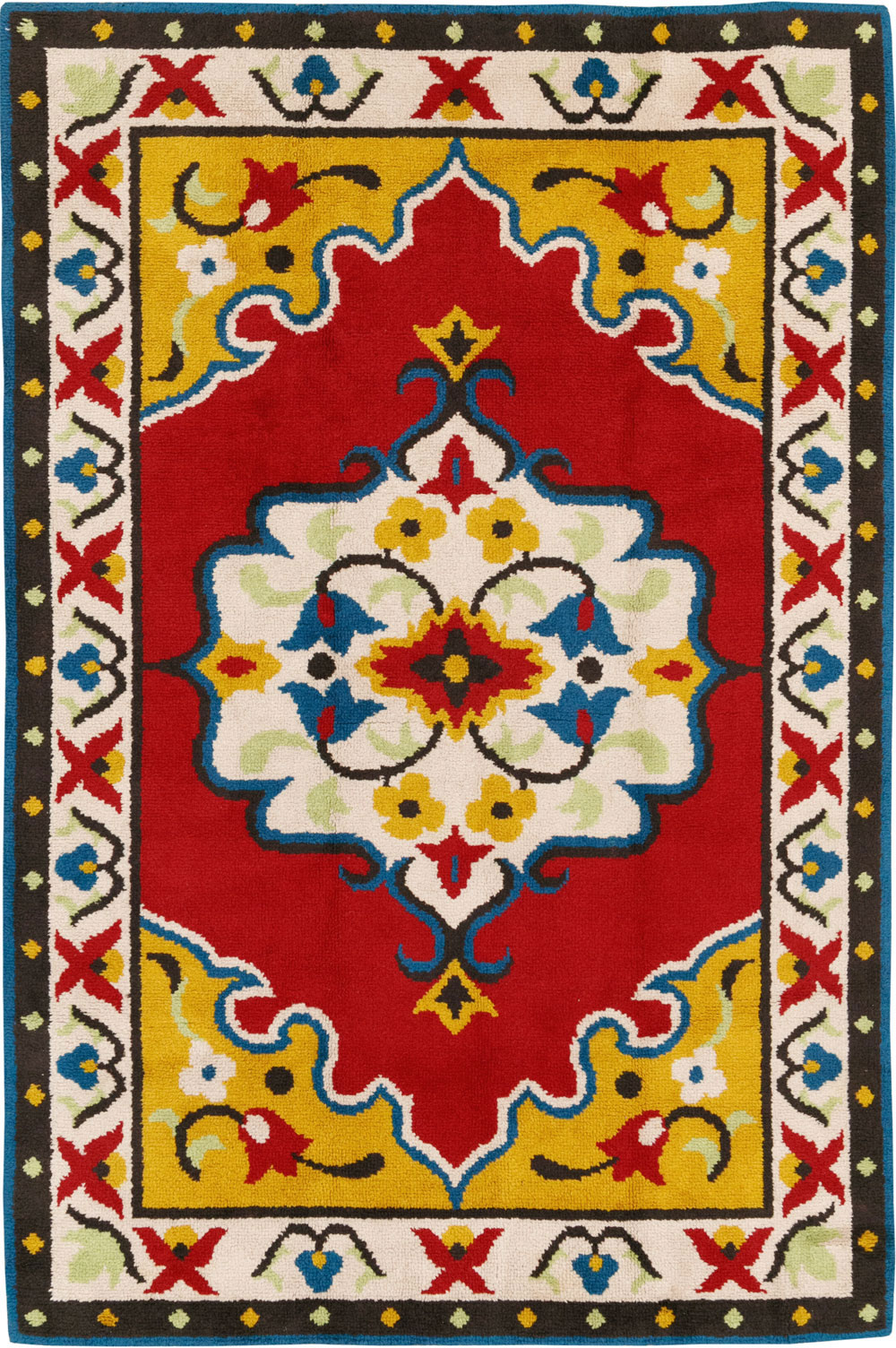 Vintage European Accent Rug, No.33579 - Gss