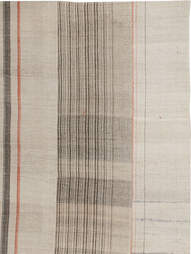 Vintage Turkish Flatweave Kilim Room Size Carpet, No.33592 - Gss