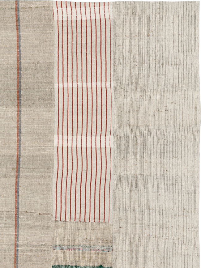 Vintage Turkish Flatweave Kilim Room Size Carpet, No.33595 - Gss