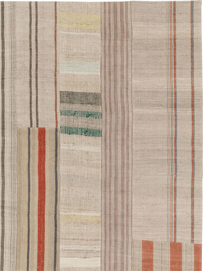 Vintage Turkish Flatweave Kilim Large Carpet, No.33597 - Gss