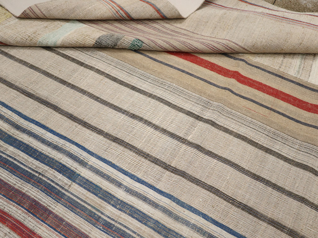 Vintage Turkish Flatweave Kilim Large Carpet, No.33597 - Gss