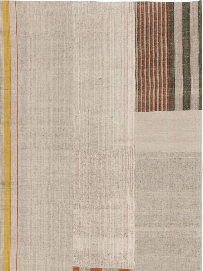 Vintage Turkish Flatweave Kilim Large Carpet, No.33598 - Gss
