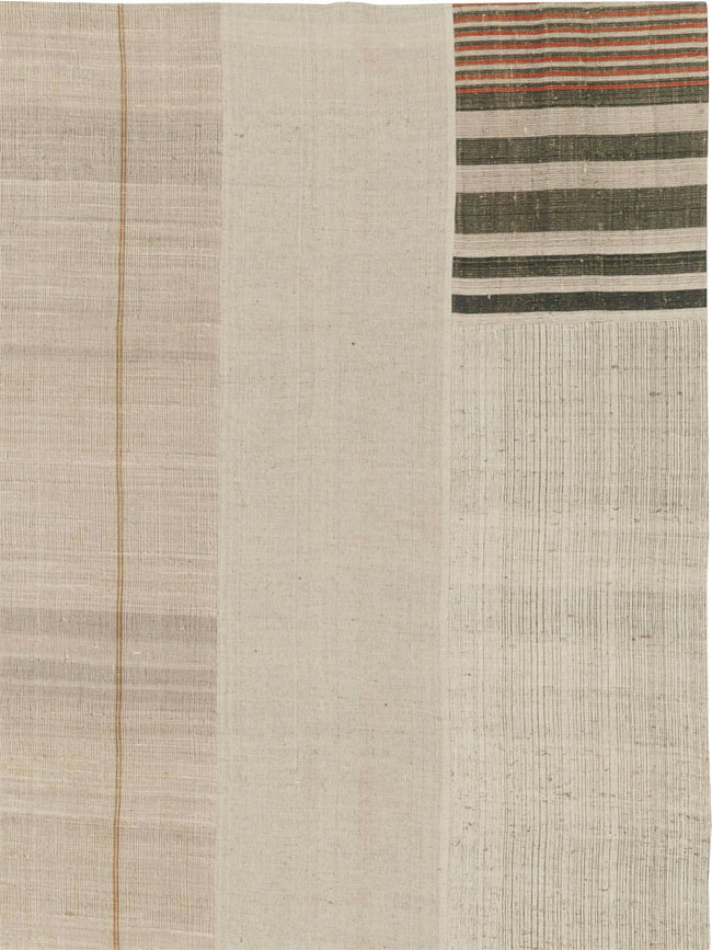 Vintage Turkish Flatweave Kilim Large Carpet, No.33598 - Gss