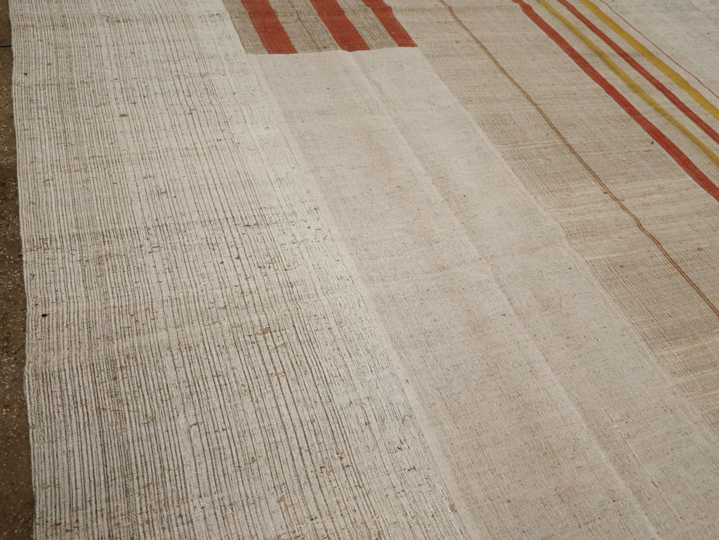 Vintage Turkish Flatweave Kilim Large Carpet, No.33598 - Gss