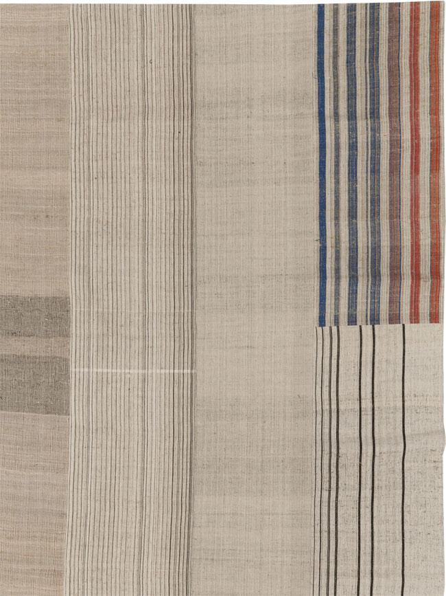 Vintage Turkish Flatweave Kilim Large Carpet, No.33600 - Gss