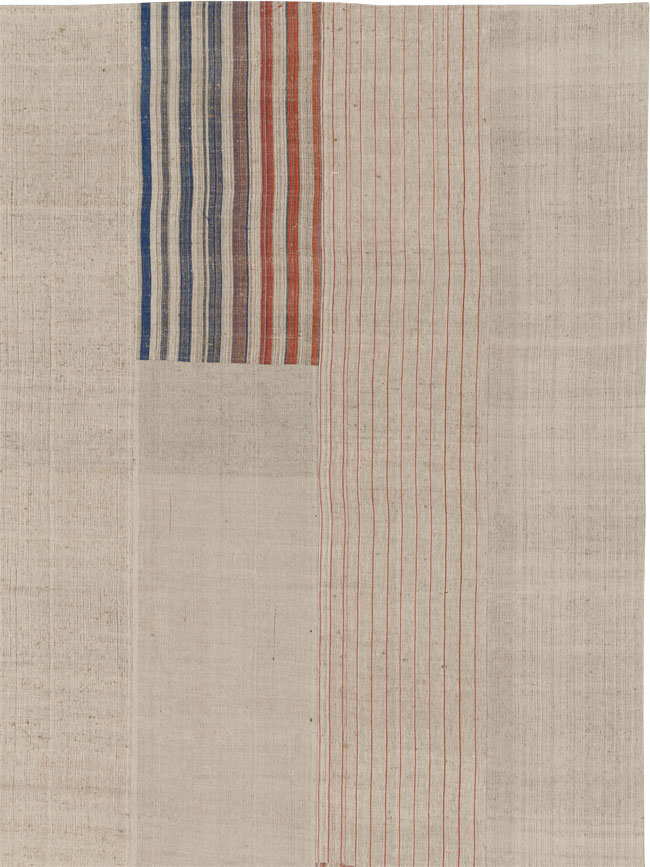 Vintage Turkish Flatweave Kilim Large Carpet, No.33600 - Gss