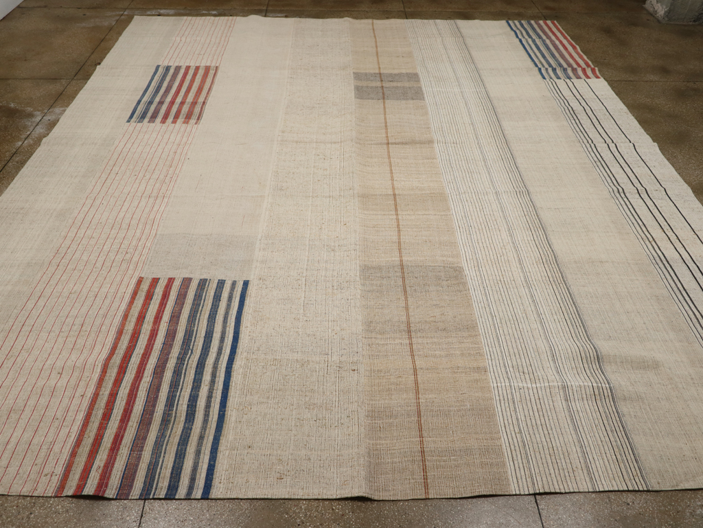 Vintage Turkish Flatweave Kilim Large Carpet, No.33600 - Gss