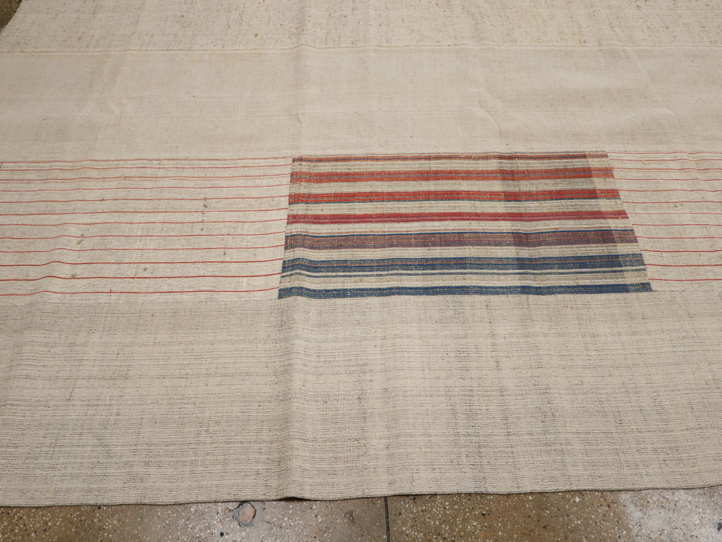 Vintage Turkish Flatweave Kilim Large Carpet, No.33600 - Gss