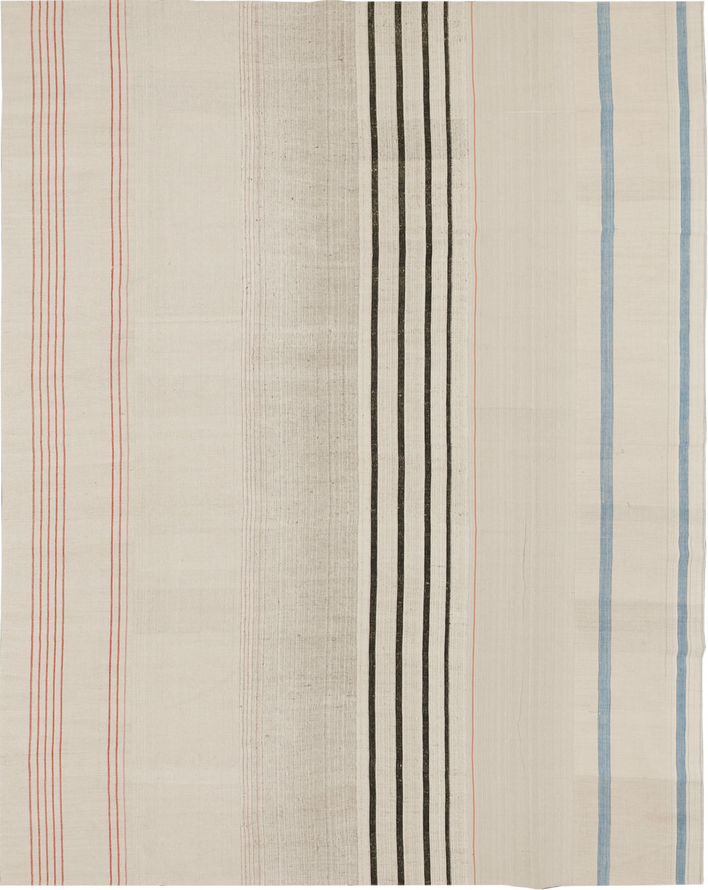 Vintage Turkish Flatweave Kilim Room Size Carpet, No.33604 - Gss
