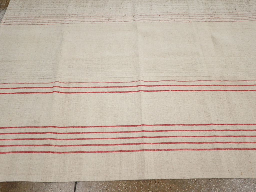 Vintage Turkish Flatweave Kilim Room Size Carpet, No.33604 - Gss