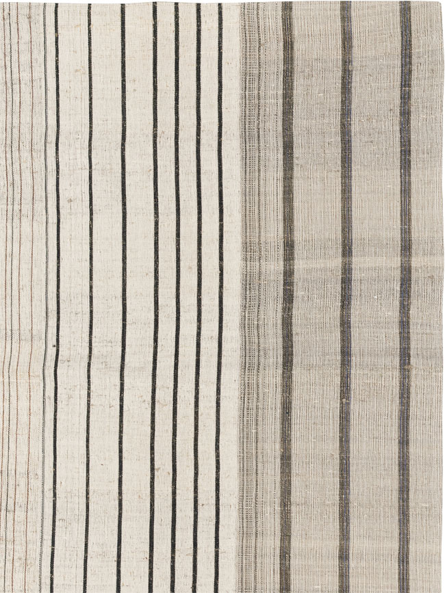 Vintage Turkish Flatweave Kilim Room Size Carpet, No.33608 - Gss