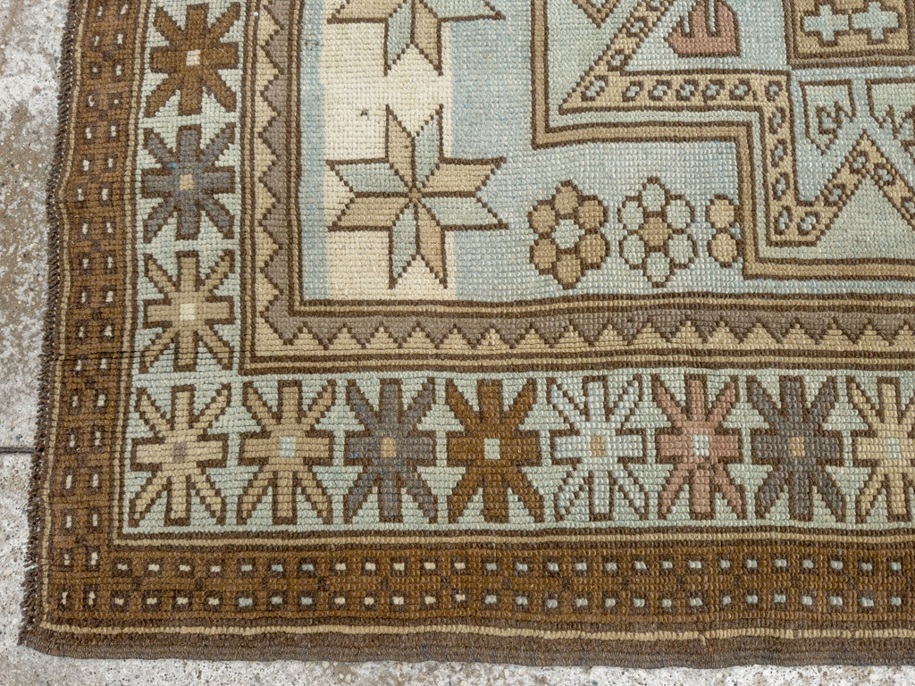 Vintage Caucasian Throw Rug, No.33618 - Gss