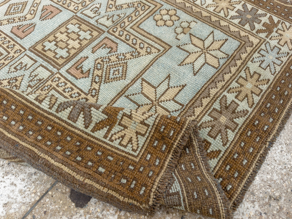 Vintage Caucasian Throw Rug, No.33618 - Gss