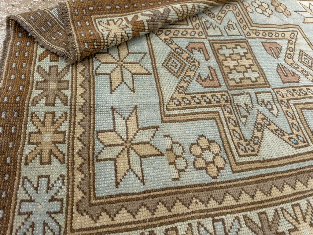 Vintage Caucasian Throw Rug, No.33618 - Gss