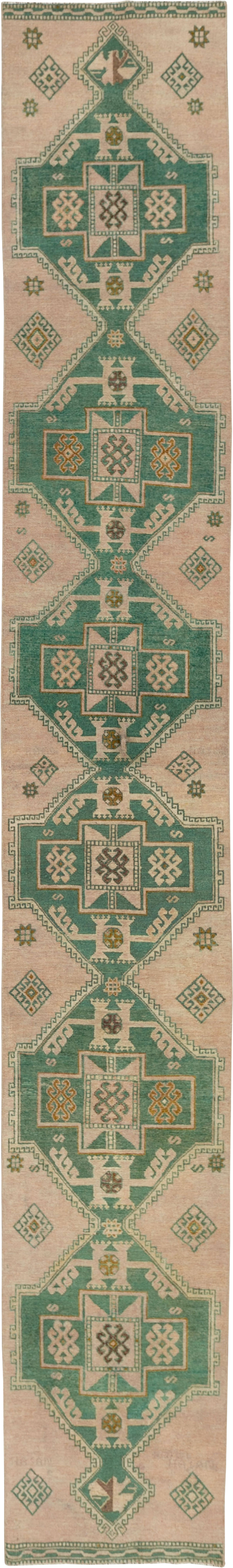 Vintage Turkish Anatolian Long Runner, No.33619 - Gss