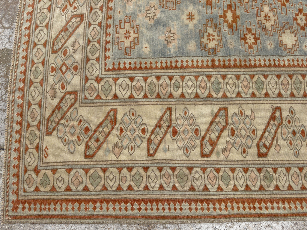 Vintage Caucasian Square Accent Rug, No.33628 - Gss