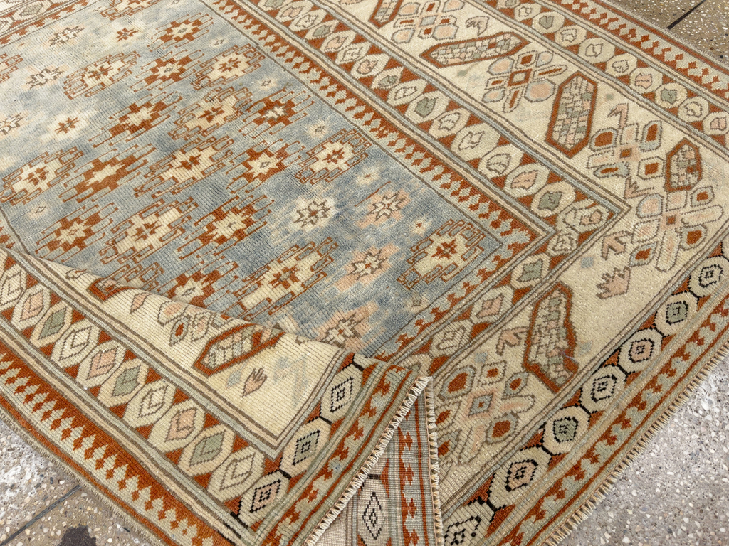 Vintage Caucasian Square Accent Rug, No.33628 - Gss