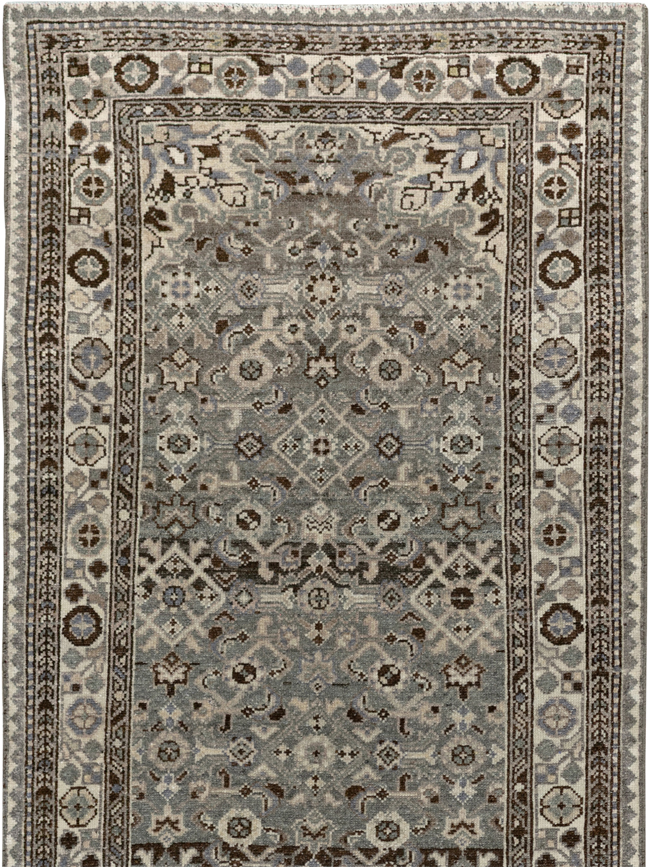 Antique Persian Malayer Long Runner, No.33631 - Gss