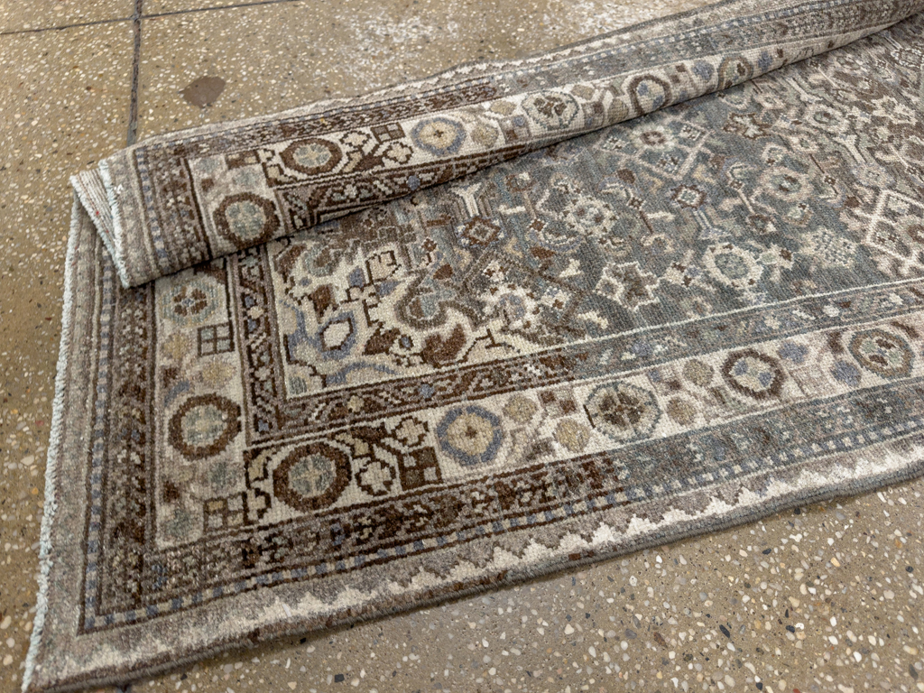 Antique Persian Malayer Long Runner, No.33631 - Gss