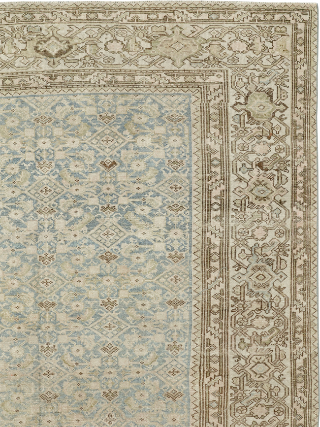 Antique Persian Malayer Wide Gallery Long Runner, No.33632 - Gss