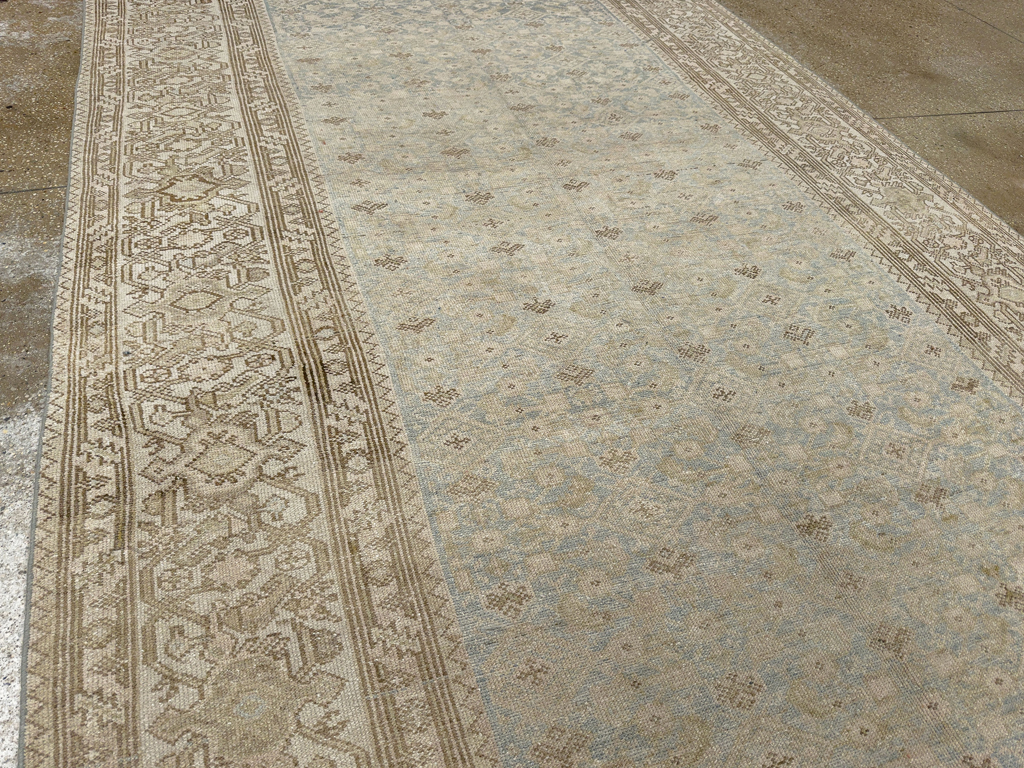 Antique Persian Malayer Wide Gallery Long Runner, No.33632 - Gss