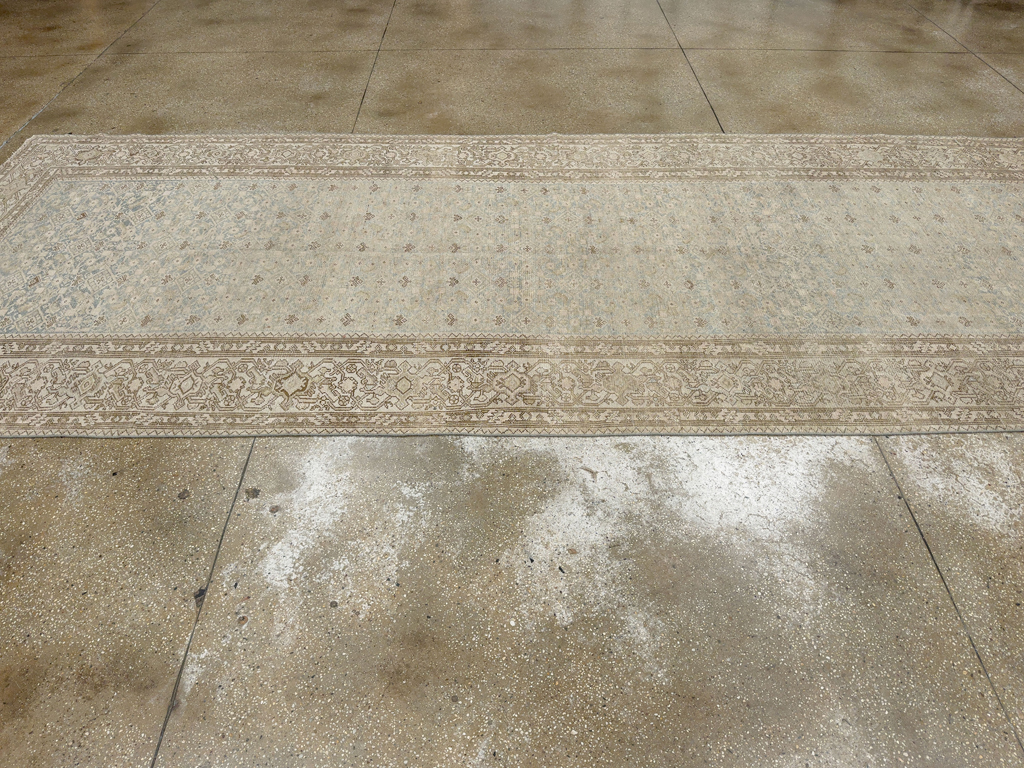Antique Persian Malayer Wide Gallery Long Runner, No.33632 - Gss