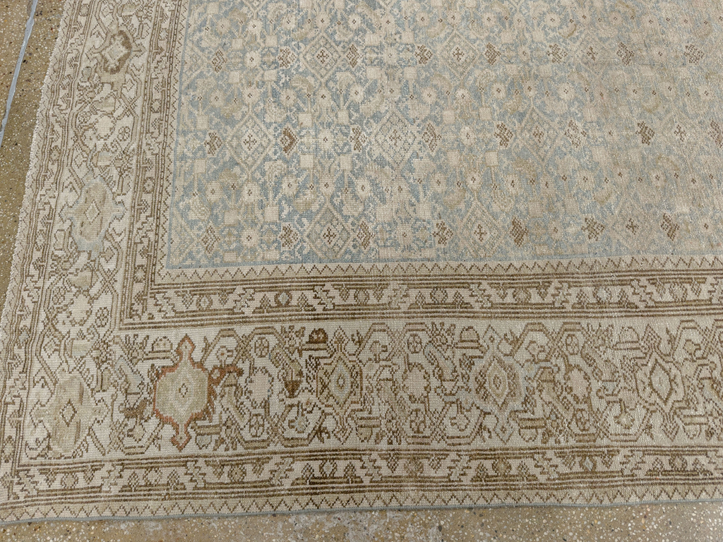 Antique Persian Malayer Wide Gallery Long Runner, No.33632 - Gss