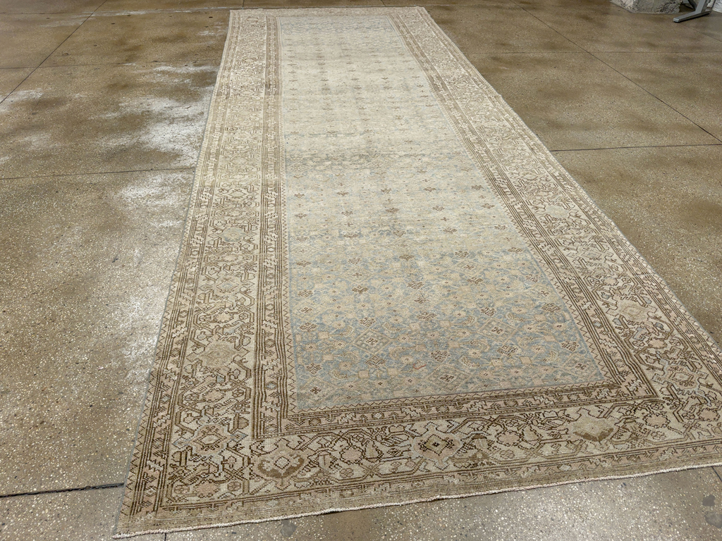 Antique Persian Malayer Wide Gallery Long Runner, No.33632 - Gss
