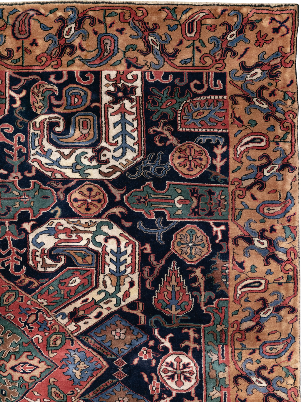 Antique Caucasian Kazak Square Room Size Carpet, No.33633 - Gss