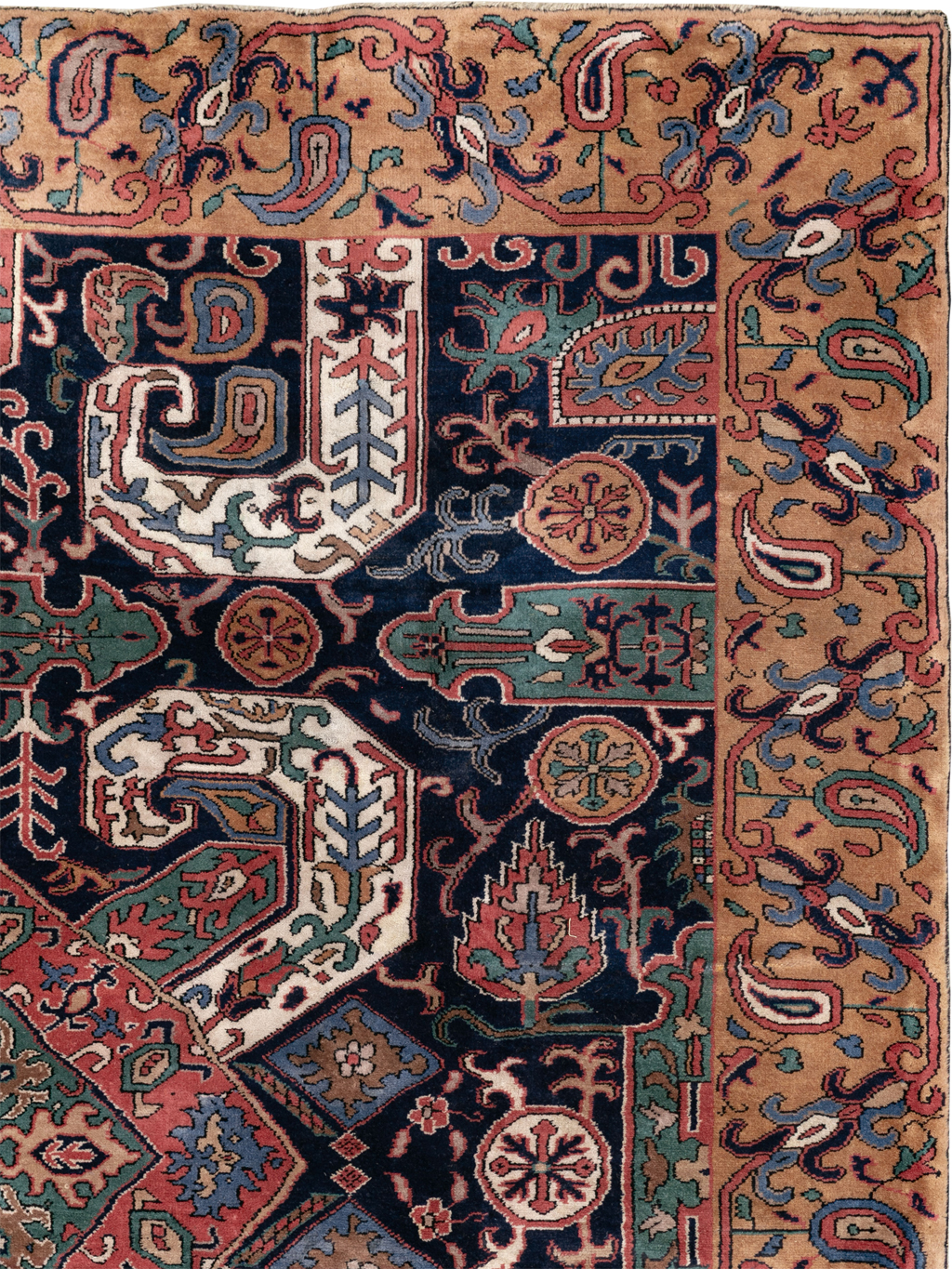 Antique Caucasian Kazak Square Room Size Carpet, No.33633 - Gss