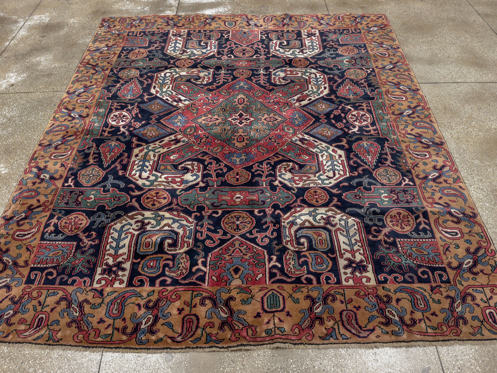 Antique Caucasian Kazak Square Room Size Carpet, No.33633 - Gss