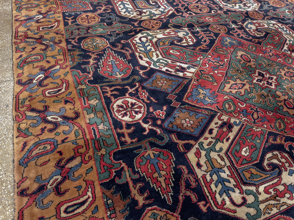 Antique Caucasian Kazak Square Room Size Carpet, No.33633 - Gss
