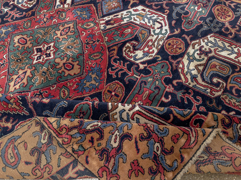 Antique Caucasian Kazak Square Room Size Carpet, No.33633 - Gss