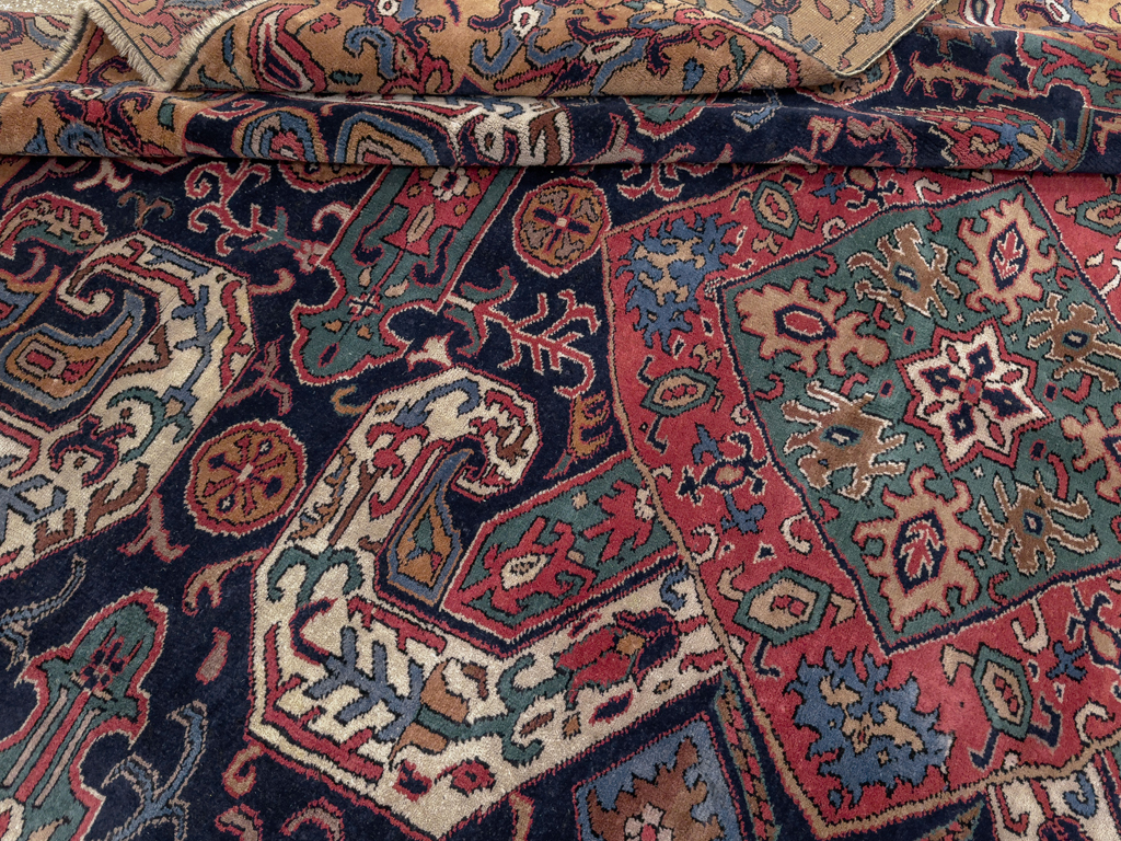 Antique Caucasian Kazak Square Room Size Carpet, No.33633 - Gss