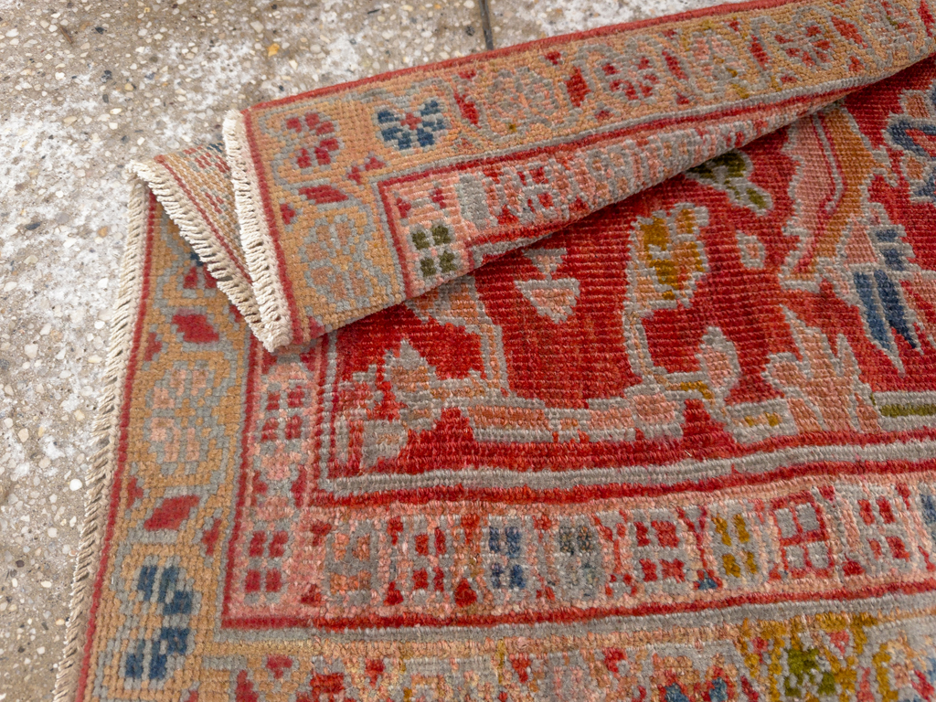 Antique Persian Sultanabad Throw Rug (Pair: 1 of 2), No.33634 - Gss