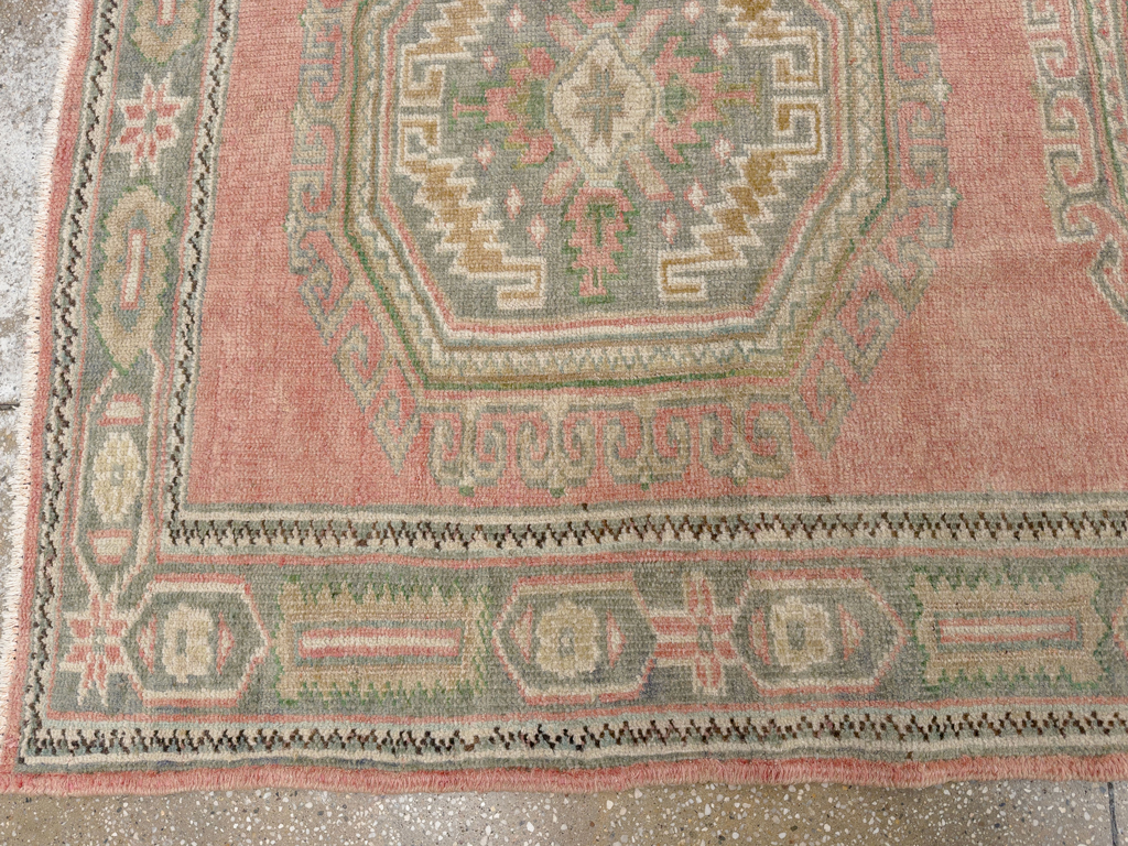 Vintage Turkish Anatolian Wide Gallery Runner, No.33639 - Gss