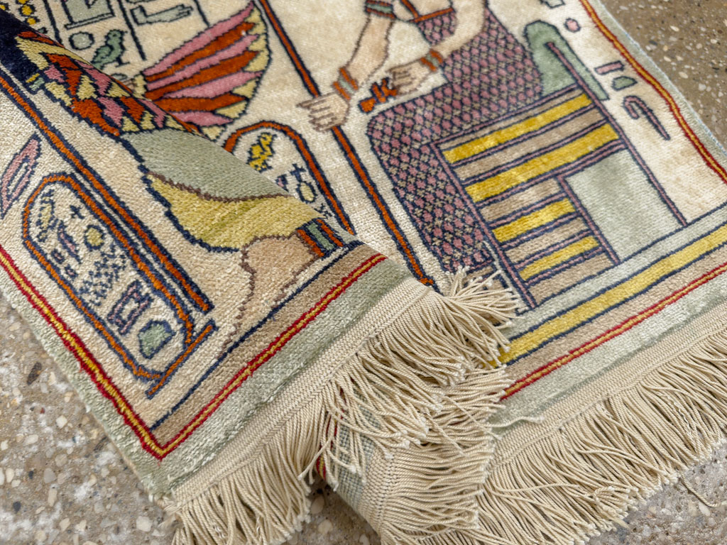 Vintage Egyptian Pictorial Rug, No.33641 - Gss