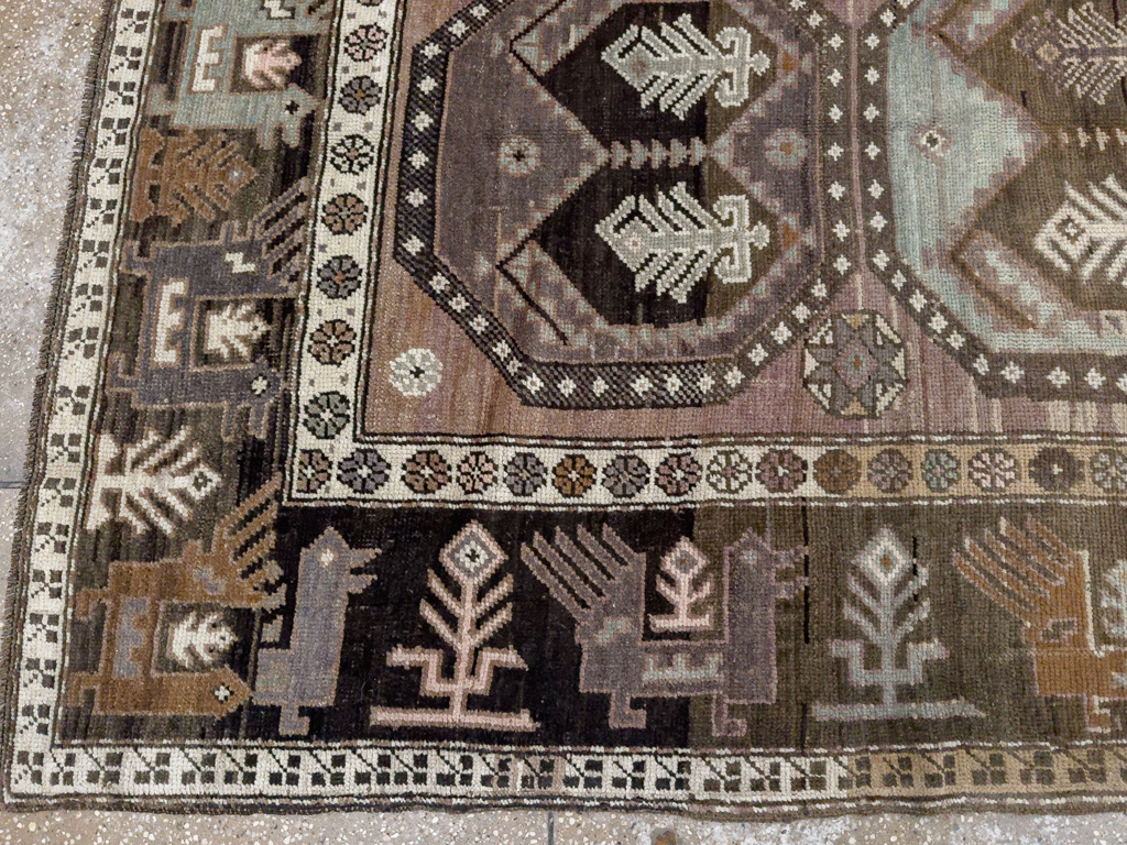 Vintage Turkish Anatolian Wide Gallery Runner, No.33642 - Gss