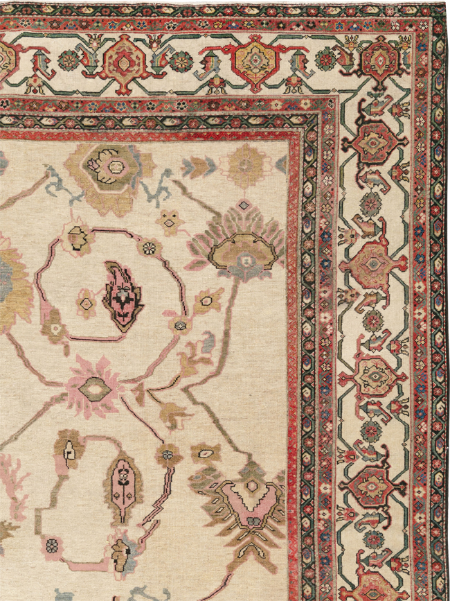 Antique Persian Mahal Square Large Room Size Carpet, No.33644 - Gss