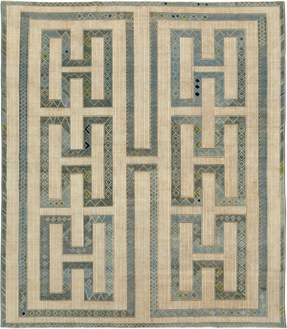 Modern African Tuareg Inspired Turkish Khotan Large Room Size Carpet, No.33646 - Gss