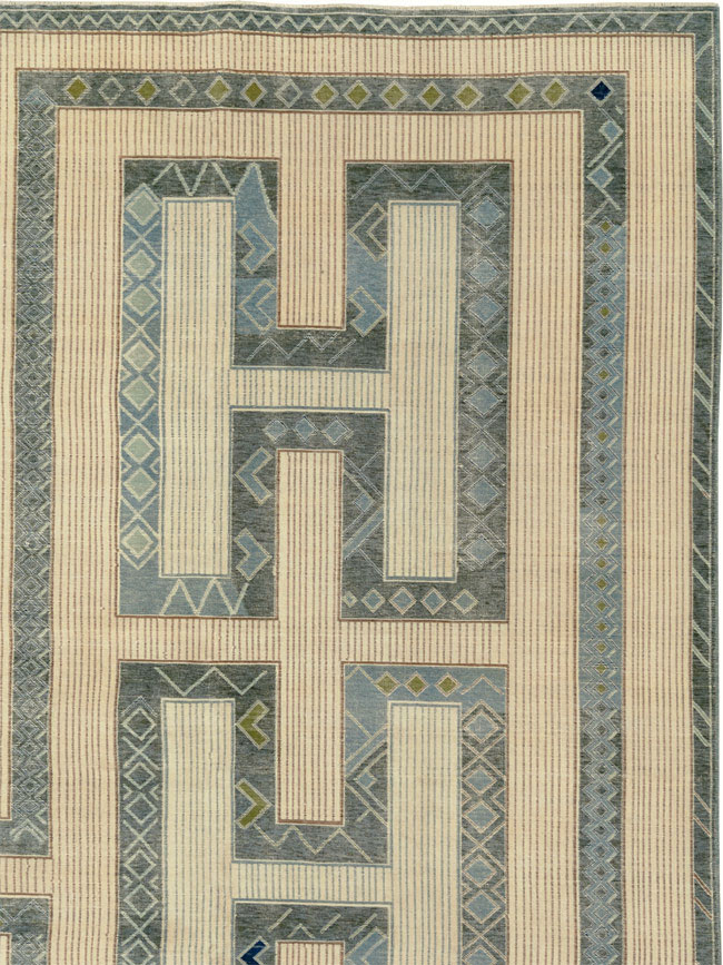 Modern African Tuareg Inspired Turkish Khotan Large Room Size Carpet, No.33646 - Gss