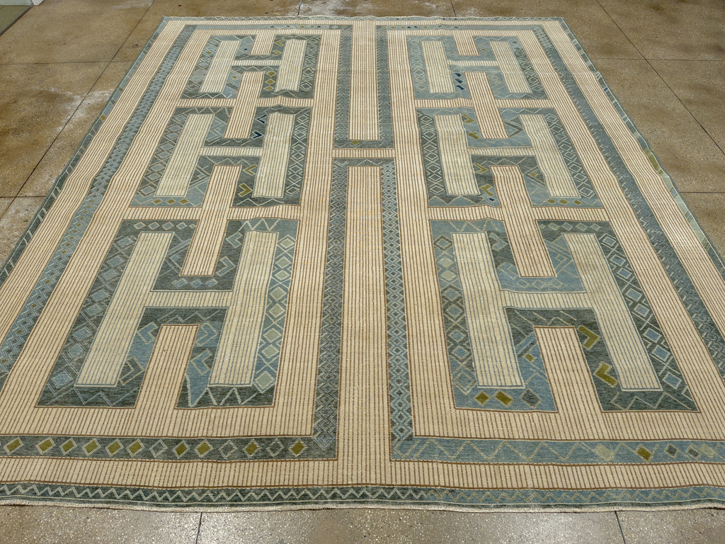 Modern African Tuareg Inspired Turkish Khotan Large Room Size Carpet, No.33646 - Gss