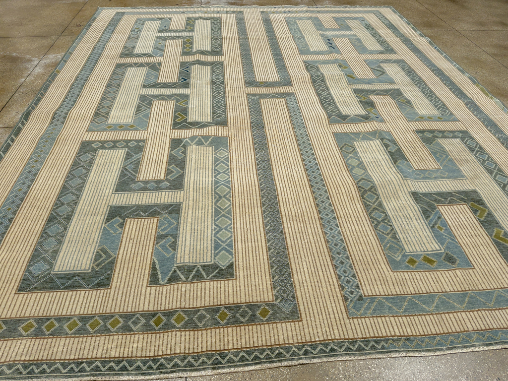 Modern African Tuareg Inspired Turkish Khotan Large Room Size Carpet, No.33646 - Gss