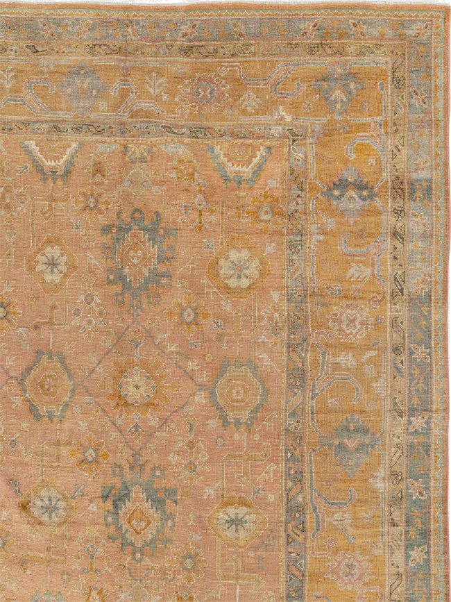 Antique Turkish Oushak Oversize Carpet, No.33651 - Gss