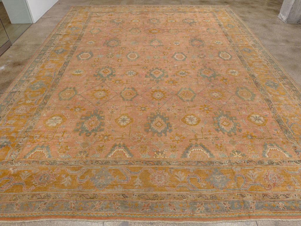 Antique Turkish Oushak Oversize Carpet, No.33651 - Gss