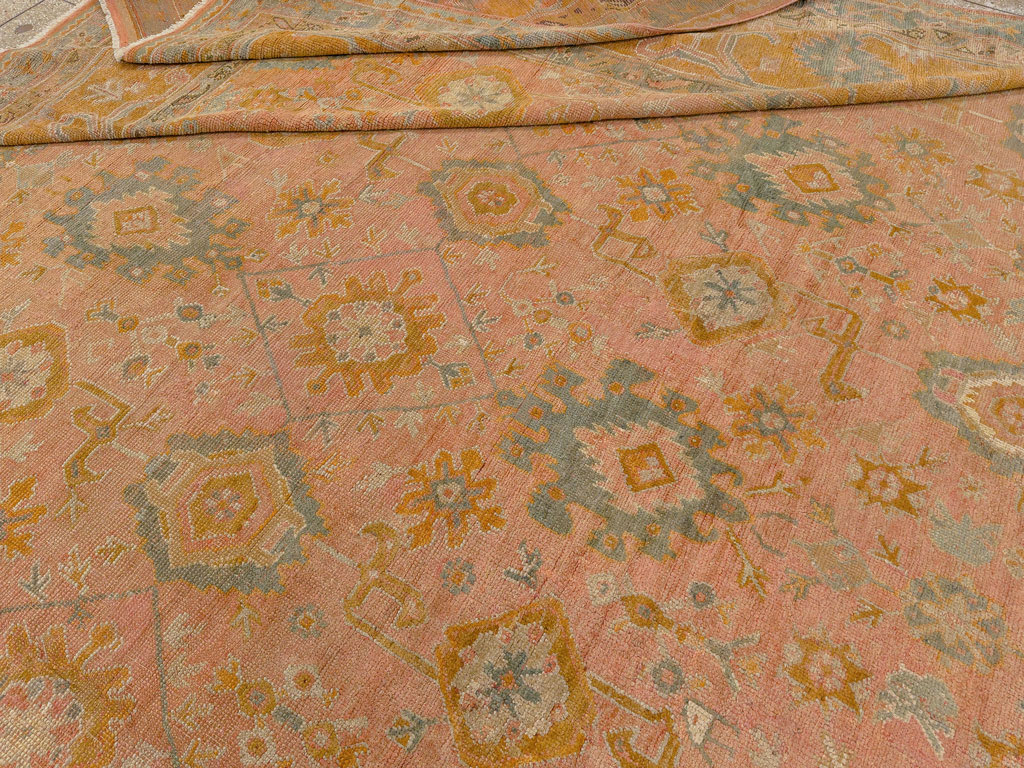 Antique Turkish Oushak Oversize Carpet, No.33651 - Gss