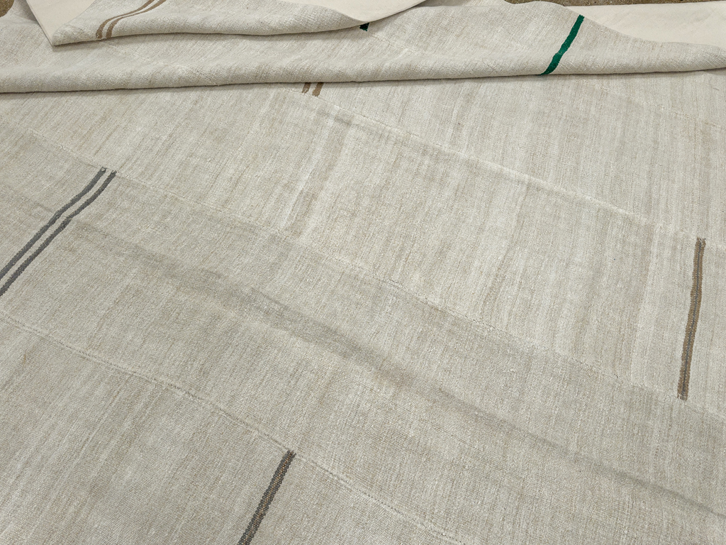 Vintage Turkish Flatweave Kilim Large Carpet, No.33654 - Gss